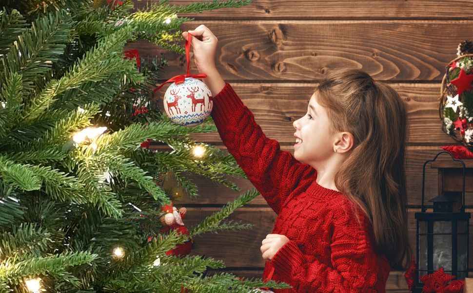 4ft Artificial Christmas Tree - PE PVC Hybrid Hinged with Steel Wire by LiMei - DropOnline.co