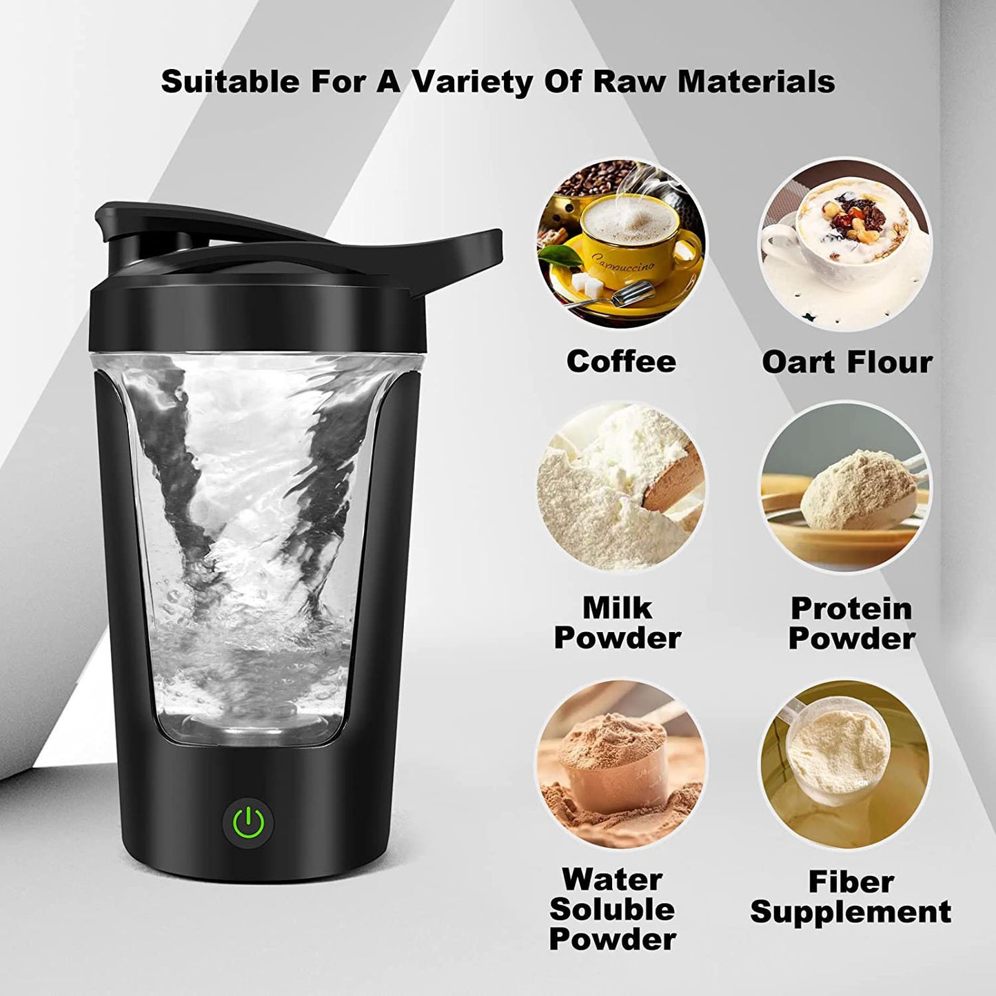 Automatic Mixing Cup - Rechargeable Self-Stirring Tumbler 450ml