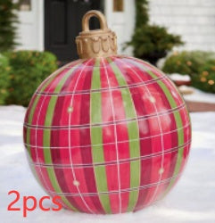 Giant Inflatable Christmas Ball 60cm - PVC Outdoor Ornament Decoration for Tree & Yard
