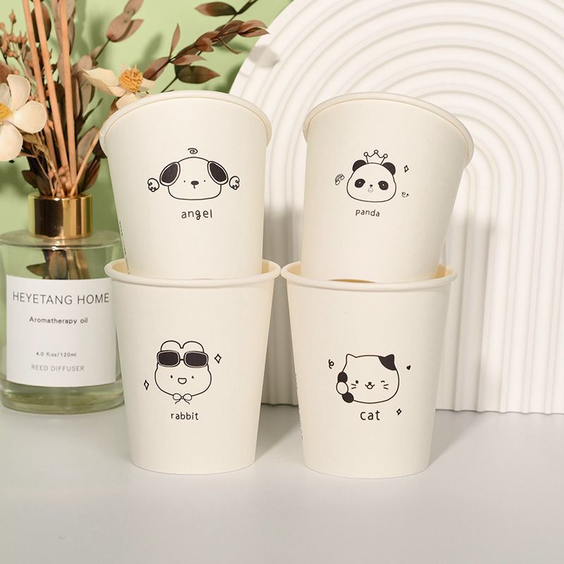 Thickened Disposable Paper Cups - Heavy-Duty Hot Beverage Cups