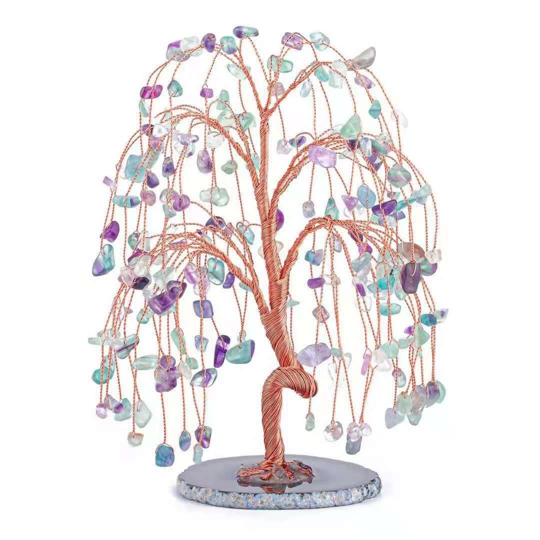 Premium Amethyst Crystal Tree - Willow Crafts Home Office Decoration