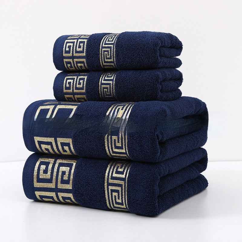 Wide Satin Jacquard Beach Cotton Bath Towel