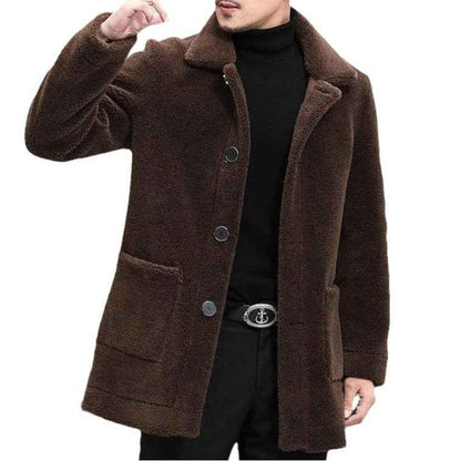 Jacket Lapel Short Fur Coat