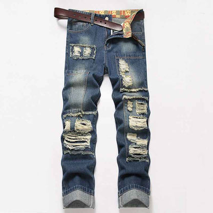 Men's Straight Wrinkle-resistant Loose Casual Jeans