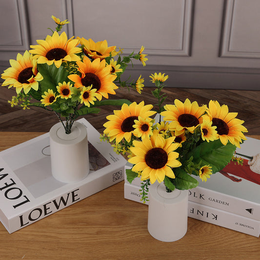 Premium Sunflower Bouquet Night Light - Creative Home Desktop Decoration