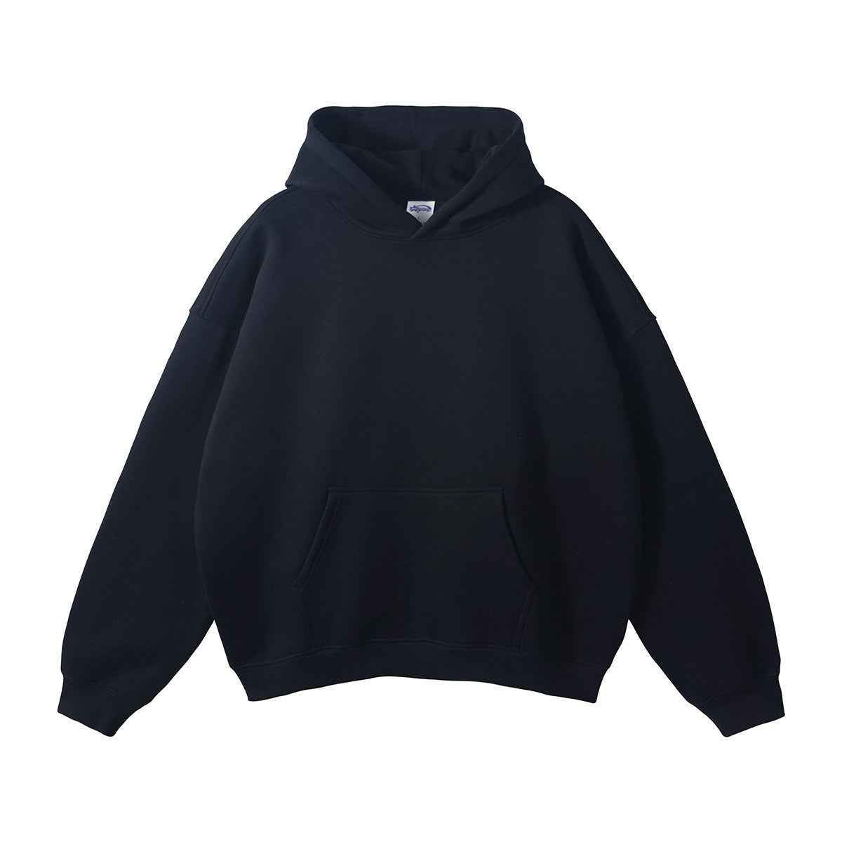 New Loose Fleece Trendy Drop Shoulder Solid Color Hoodie