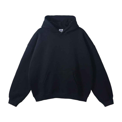 New Loose Fleece Trendy Drop Shoulder Solid Color Hoodie