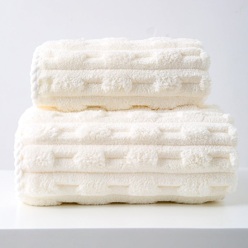 Thickened And Oversized Towel For Face Wash Coral Velvet