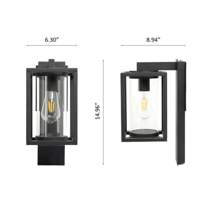 Outdoor Wall Light With Motion Sensor,Dusk To Dawn Pure Aluminum Wall Mount Lamp