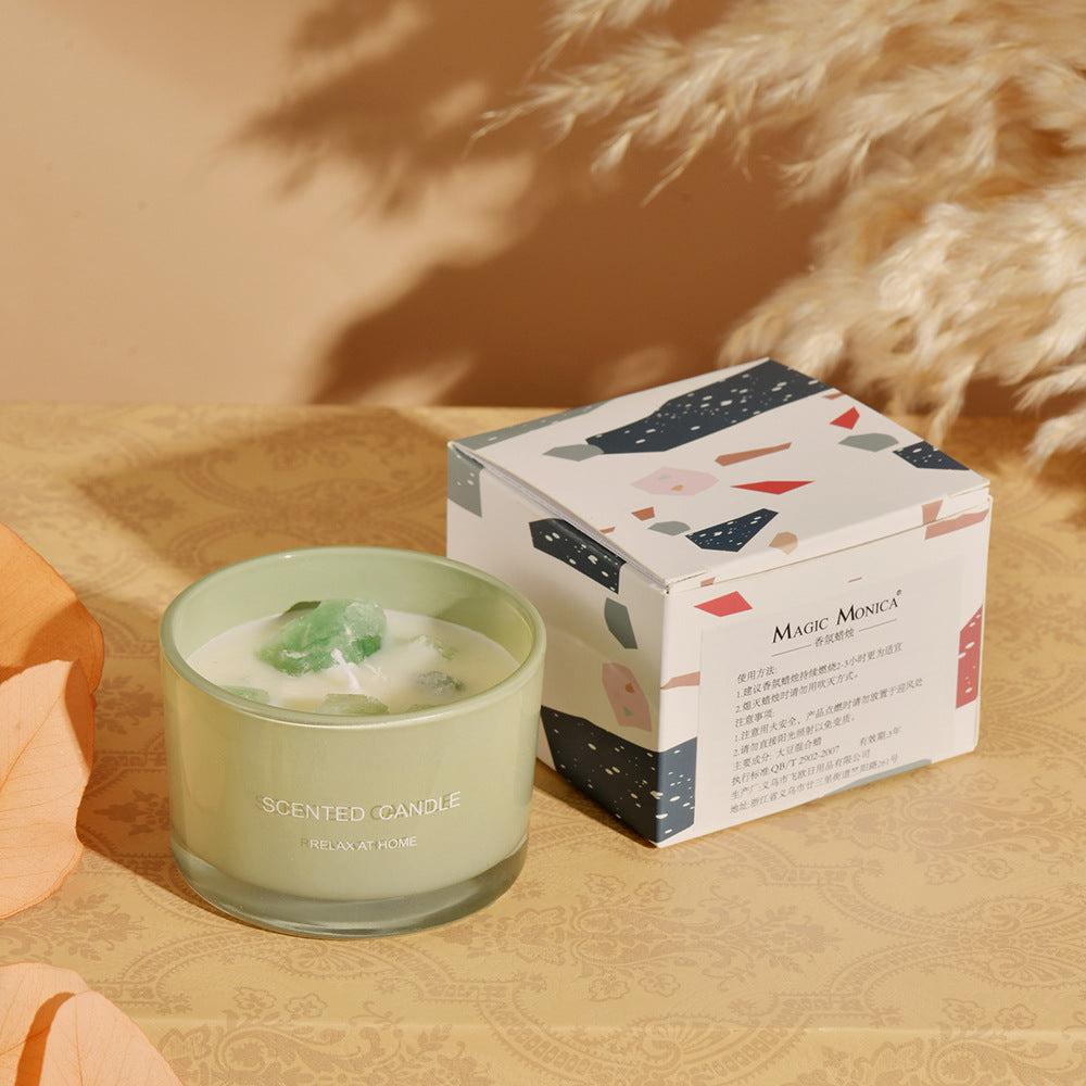 Premium Bedroom Scented Candles - Blue Misty Morning Aromatherapy