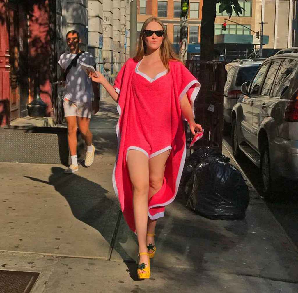 Beach towels can be worn