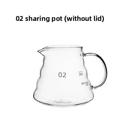 High borosilicate glass coffee pot