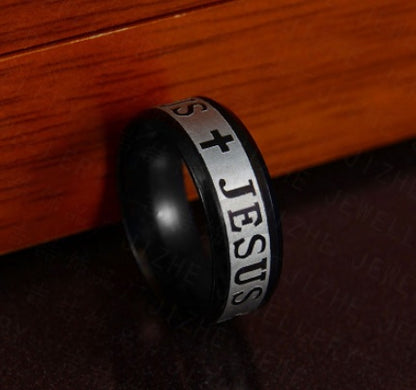 Jesus Cross Stainless Steel Ring - DropOnline.co