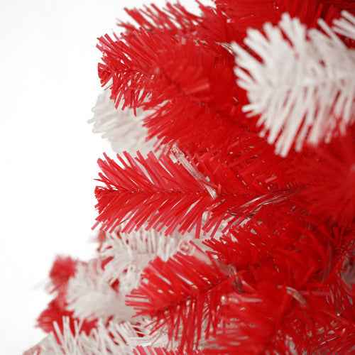 6ft Artificial Candy Cane Christmas Tree - 300 LED Lights & 900 Bendable Branches - DropOnline.co