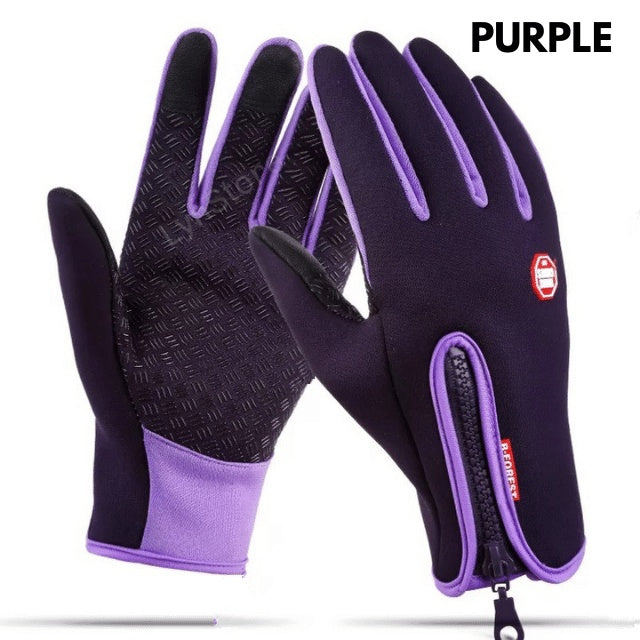 Winter Touch Screen Gloves - Waterproof Sports Gloves with Fleece