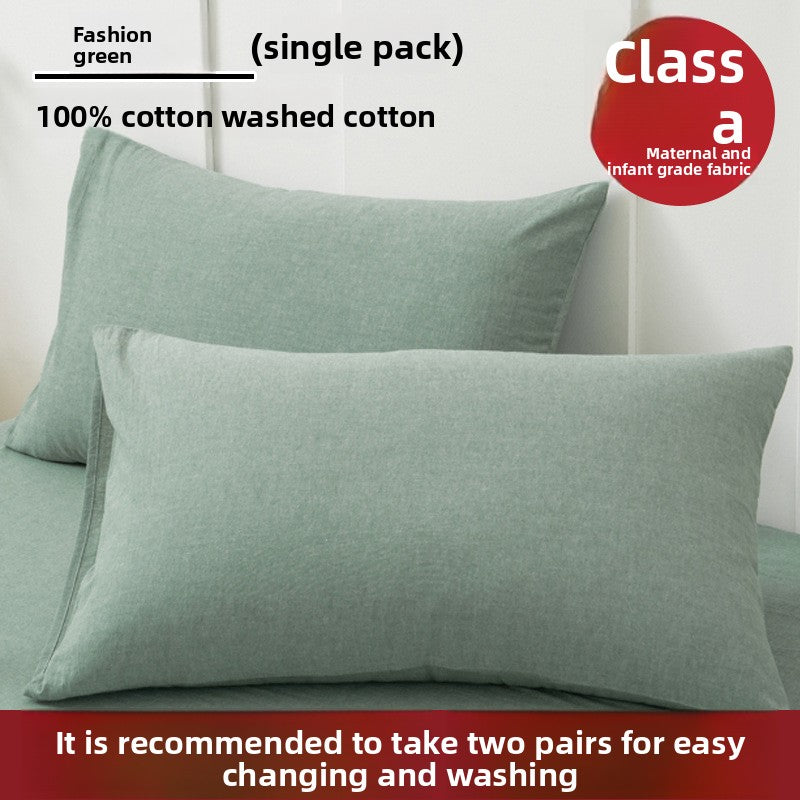 Pure Cotton Pillowcase - Premium Natural Fiber Pillow Cover
