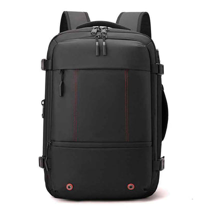 Men's Belt Password Lock Business Backpack Scalable Backpack