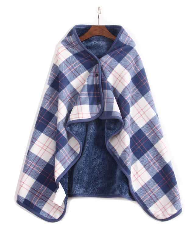 Polar fleece lamb velvet lazy blanket