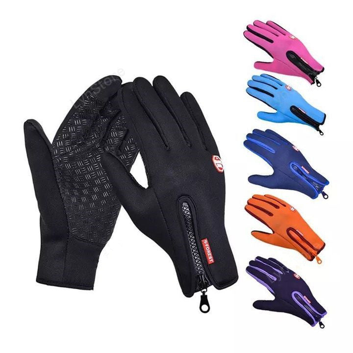 Winter Touch Screen Gloves - Waterproof Sports Gloves with Fleece