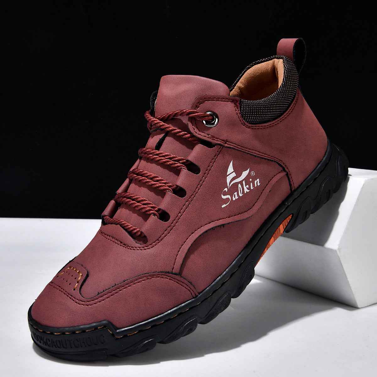 Comfortable Flat Lace-up Casual Shoes For Hiking