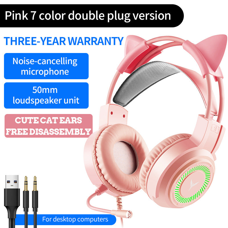 Gaming Headsets - 7.1 Surround Sound USB/3.5mm Wired Headphones with Microphone