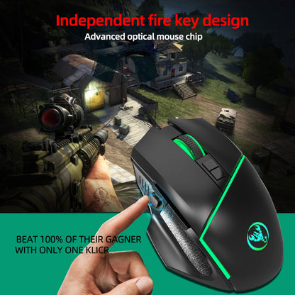 New wired 6400dpi adjustable lighting gaming mouse - DropOnline.co
