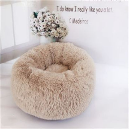 Round Long Hairy Autumn And Winter Nest Pad Cat Mattress - DropOnline.co