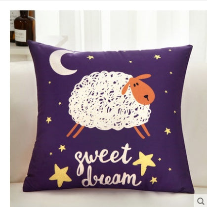 Square back cushion head cushion set square pillow cartoonpillow core pillow car small animal sofa