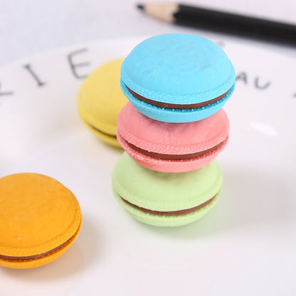 New student creative simple macaron eraser - DropOnline.co