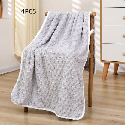 Coral Fleece Household Soft Absorbent Cloud Fleece Bath Towel