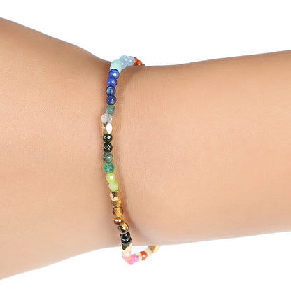 12 Constellations Seven Chakras Colored Stones Bracelet - DropOnline.co