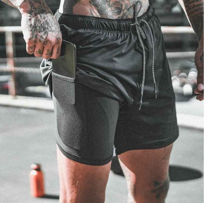 Men's Pocket Compression Shorts - Athletic Performance Shorts