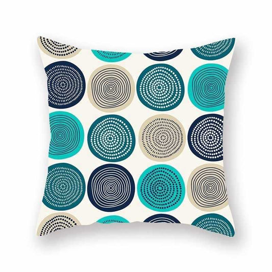 Bright Color Geometric Pillow Cushion Cover - Bold Modern Pattern for Contemporary Home