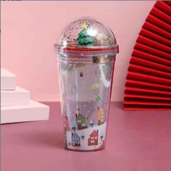 Christmas Theme Water Cup - Holiday Drinkware - DropOnline.co