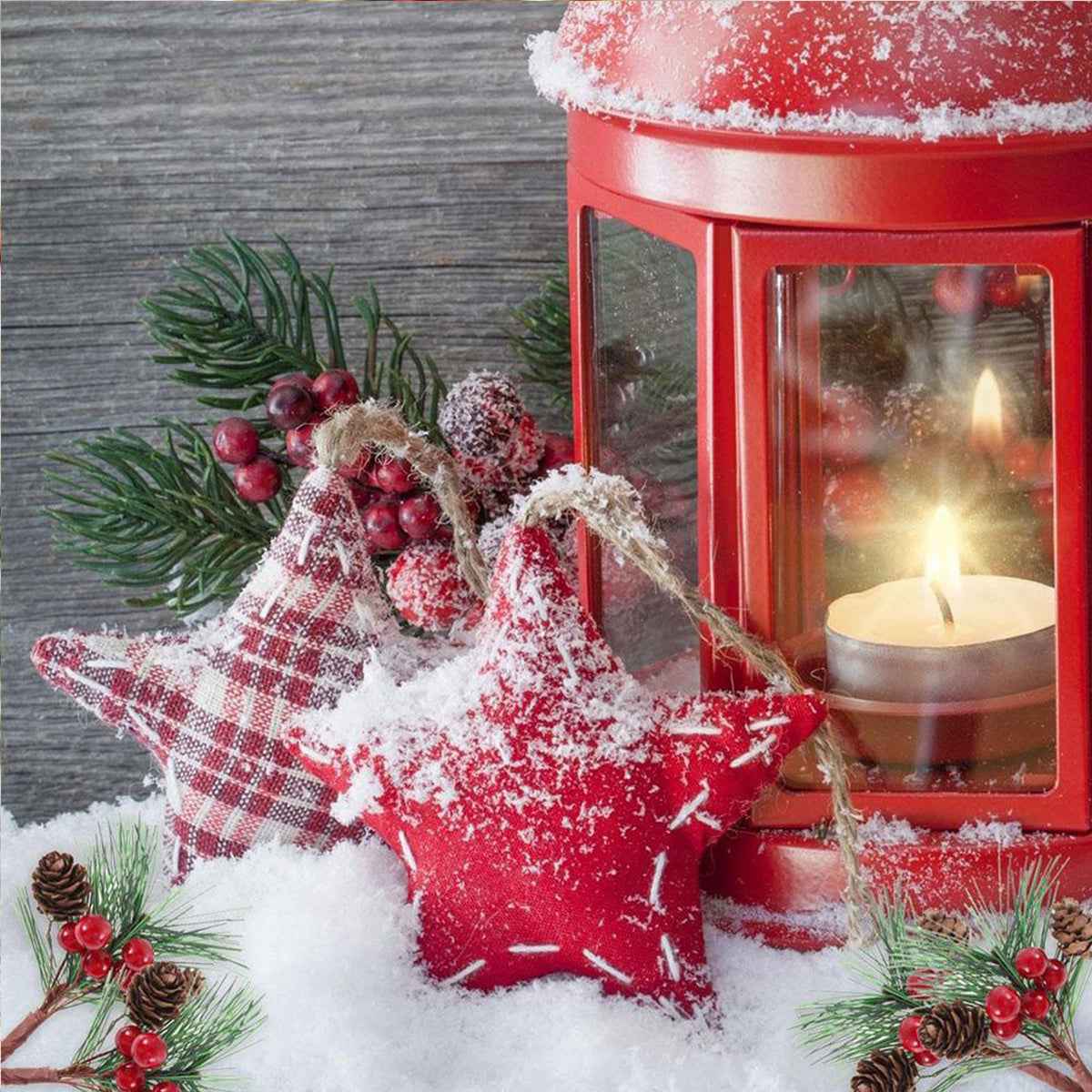 10Pcs Christmas Artificial Pine Picks - Pine Needle Berries Pinecones for DIY Crafts - DropOnline.co