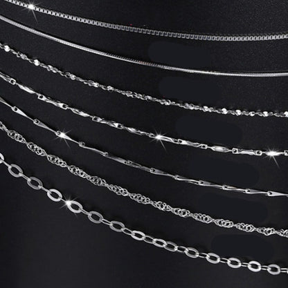 S925 sterling silver necklace - DropOnline.co