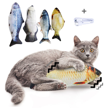 Without Cat Nip Version - Electric Jumping Fish Simulation Electric Fish Toy - DropOnline.co