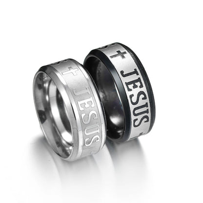 Jesus Cross Stainless Steel Ring - DropOnline.co