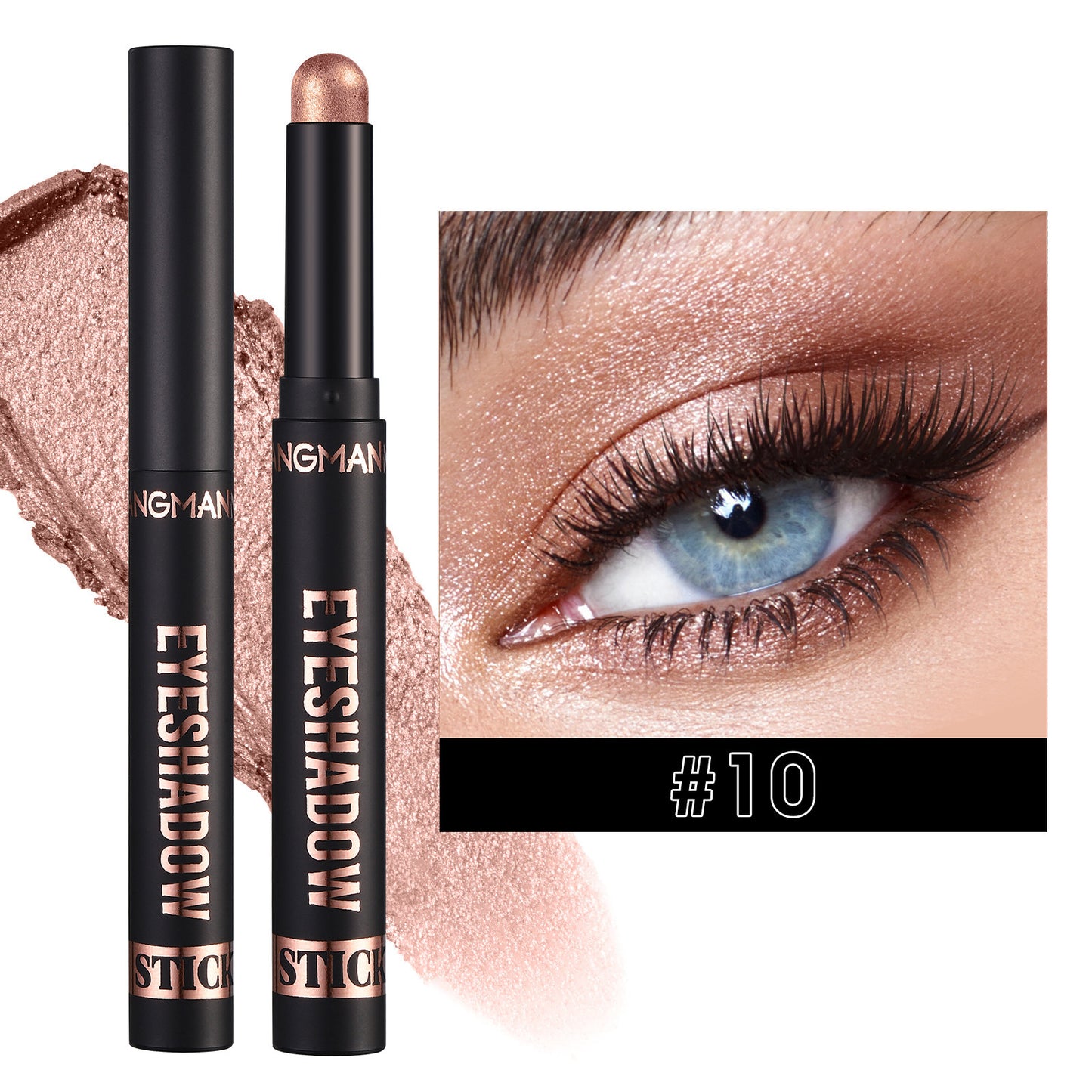 Shimmer Eyeshadow Stick - Easy-Apply Glitter Eyeshadow Stick 24 Shades Available