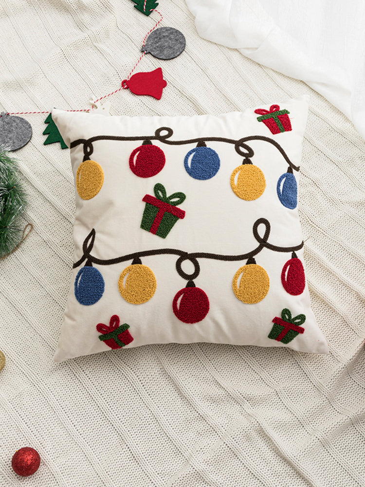 Embroidered Pillowcase - Decorative Pillow Cover with Artistic Design