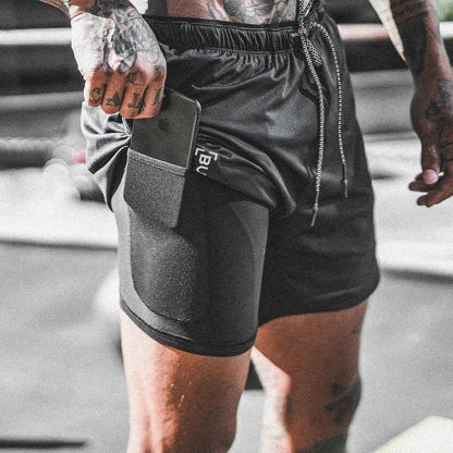Men's Pocket Compression Shorts - Athletic Performance Shorts