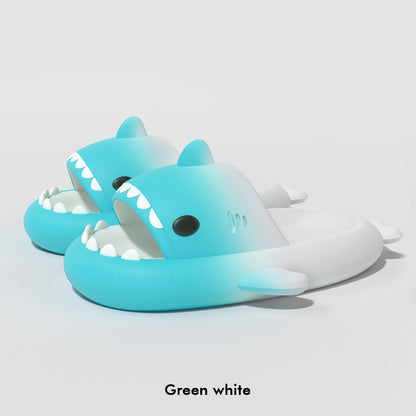 Gradient Shark Slippers Men's Home Bathroom Non-slip - DropOnline.co