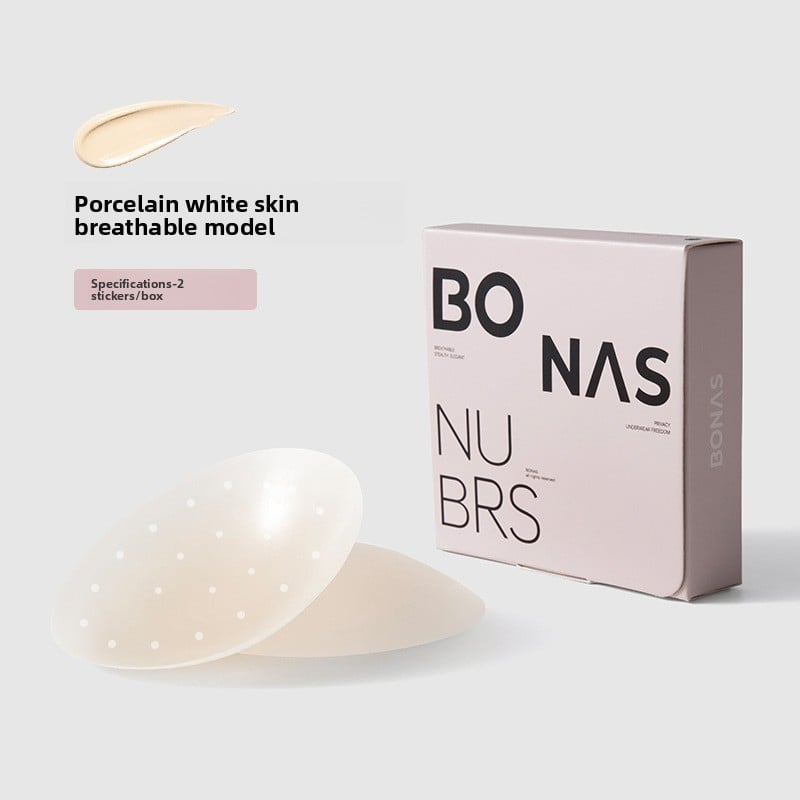 Bones Ultra-thin Silicone Breast Sticker Women's Anti-sagging Breast Sticker Small Chest Anti-running Light Sticker Anti-bump Nipple Sticker