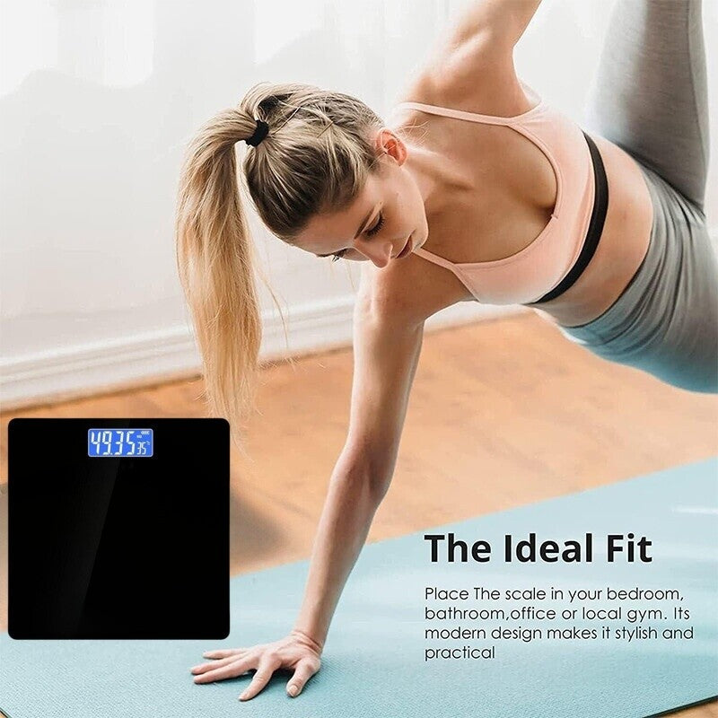 Digital Bathroom Scale - High Precision Electronic Body Weight Scale with LED Display
