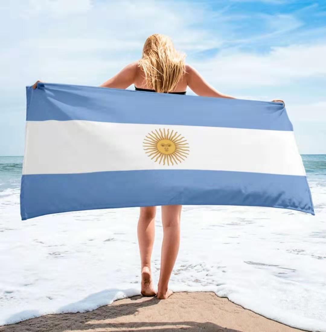 Striped Nordic INS wind beach towel