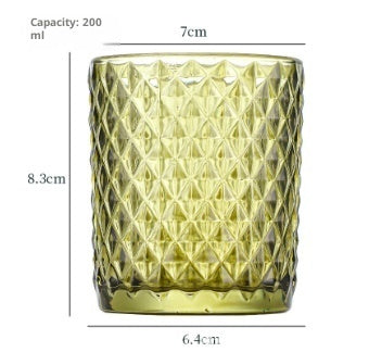 Colorful Home Decoration Glass Windproof Candles Glass Cup