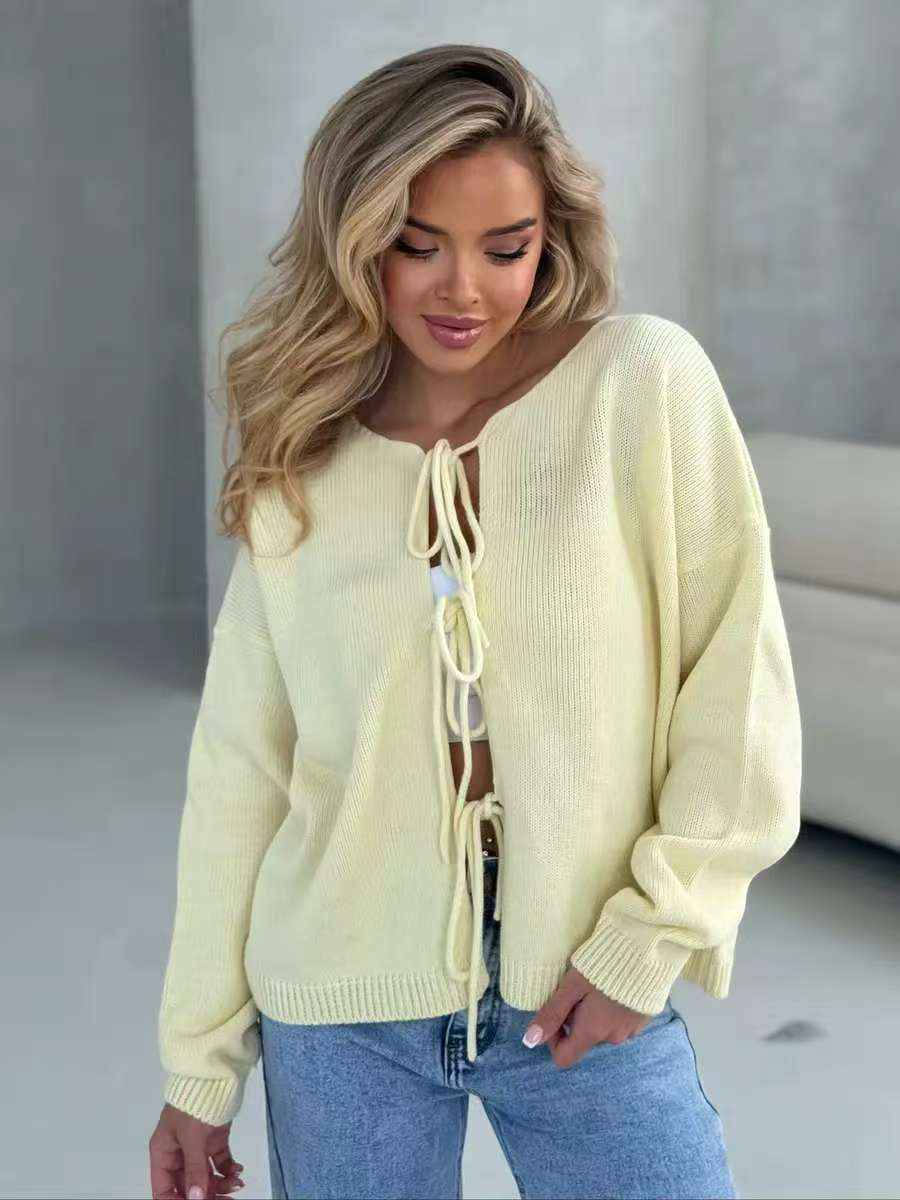 Loose Round-neck Long-sleeved Women's Sweater