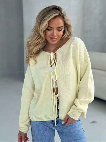 Loose Round-neck Long-sleeved Women's Sweater