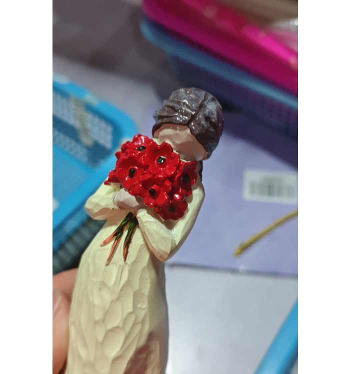 Premium Girl Resin Statue Decoration - Modern Home Ornament Collection