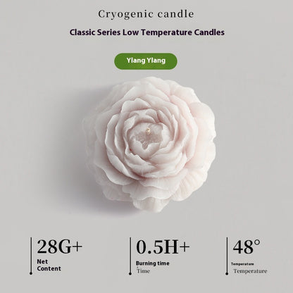 Luminous Low Temperature Candles Wax Drip Aromatherapy Gradient Rose Sentiment Gift